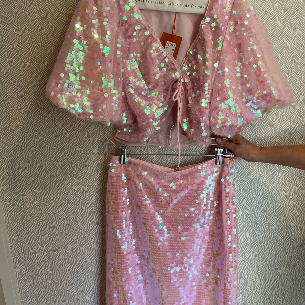 RHODE Pink Sequin Set